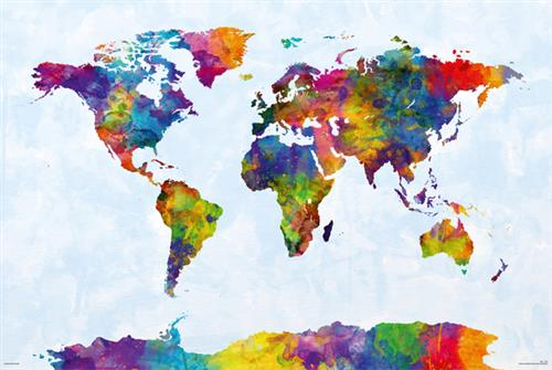 world map 